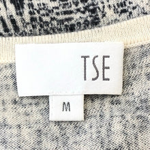 이미지를 갤러리 뷰어에 로드 , TSE セイ カシミヤニット 長袖 ホワイト×ブルーグレー Mサイズ【中古】 レディース
