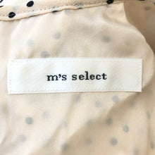 將圖片載入圖庫檢視器 m&#39;s select エムズセレクト ドット柄 ノースリーブ ワンピース ベージュ サイズ38(M相当)【中古】 レディース
