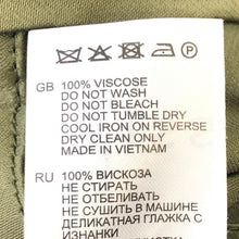 画像をギャラリービューアに読み込む, REISS リース 長袖 ロング ワンピース ウエストリボン レーヨン カーキ XS(5号)相当【中古】 レディース
