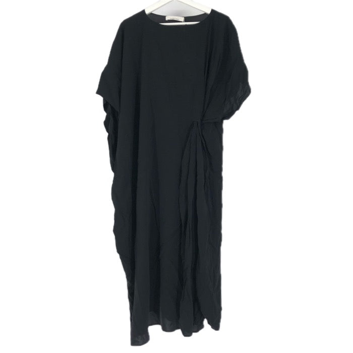 LIVIANA CONTI リビアナコンティ 半袖 ロング ワンピース レーヨン ブラック S-M相当【中古】【新品同様】【未使用品】レディース