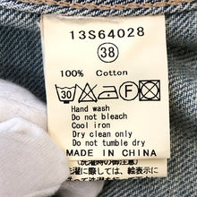 画像をギャラリービューアに読み込む, LE CIEL LEU ルシェルブルー パール付 デニムジャケット コットン ライトブルー サイズ38(M相当)【中古】 レディース
