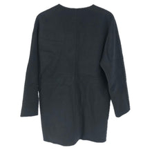 이미지를 갤러리 뷰어에 로드 , united arrows グリーンレーベル リラクシング ノーカラー リバーシブル コート ウール ブラック×ネイビー サイズ36(XS-S相当) レディース
