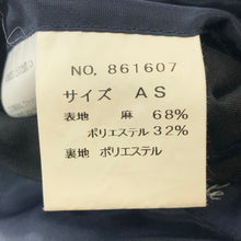 画像をギャラリービューアに読み込む, Cafe Soho カフェ・ソーホー テーラードジャケット 麻・リネン ネイビー M相当【中古】 メンズ
