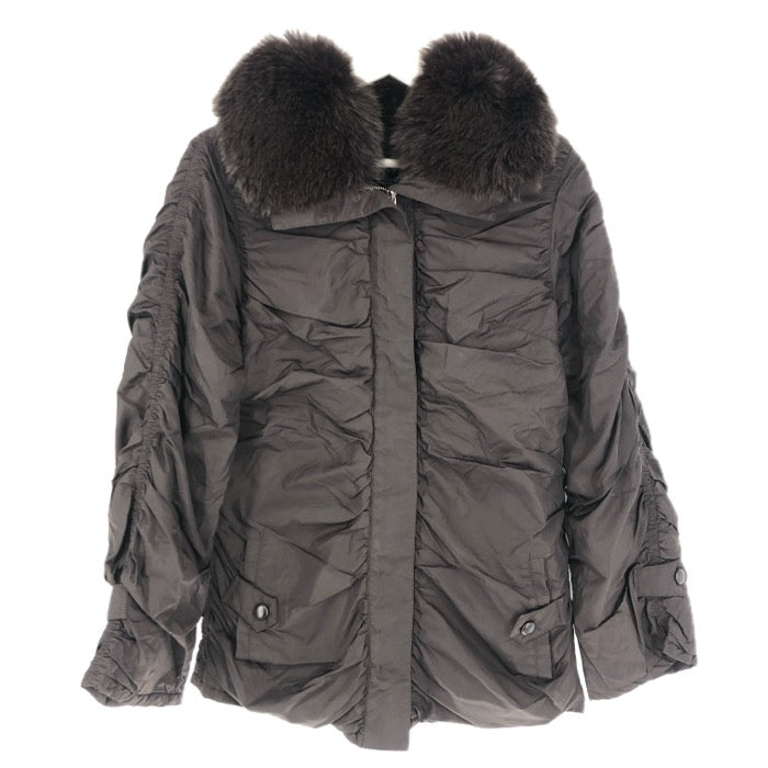 NOVESPAZIO ノーベスパジオ 中綿 ショートコート ブラウン サイズ38(M相当)【中古】 レディース