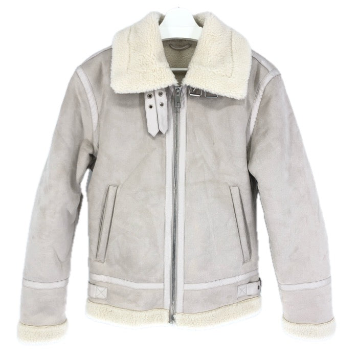 ZARA ザラ オーバーサイズ 裏ボアジャケット オフホワイト サイズ38(S相当)【中古】 メンズ