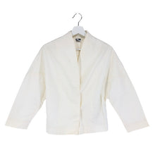 画像をギャラリービューアに読み込む, Lorena Antoniazzi ロレーナ アントニアッツィ ノーカラージャケット コットン×レーヨン アイボリー サイズ42(L相当)【中古】 レディース
