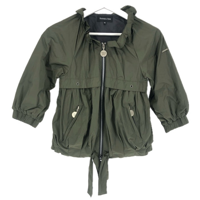 PATRIZIA PEPE パトリッツィアペペ 6分袖 ブルゾン カーキ サイズ40(M相当)【中古】 レディース
