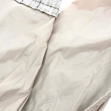 將圖片載入圖庫檢視器 PATRIZIA PEPE パトリッツィアペペ フリル ノーカラージャケット ツイード×ナイロン ベージュ サイズ40(M相当)【中古】 レディース
