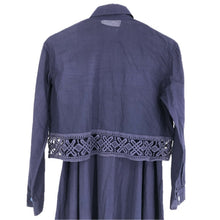画像をギャラリービューアに読み込む, GIGLI ジジリ ワンピース＆長袖シャツ セットアップ コットン ネイビー サイズ38(M)【中古】 レディース
