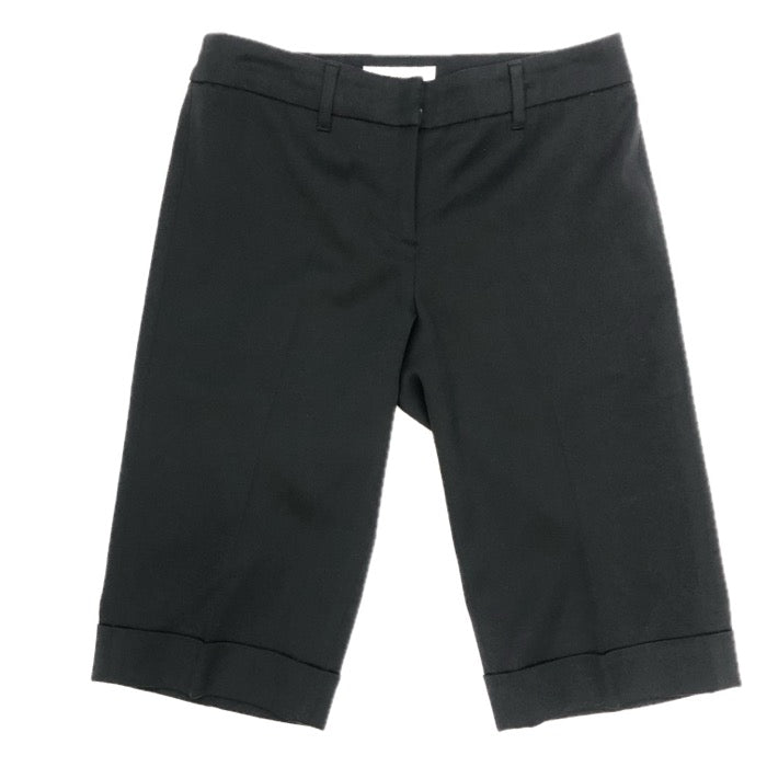 M-premier エムプルミエ ハーフパンツ ウール×レーヨン ブラック サイズ34(XS-S相当)【中古】 レディース