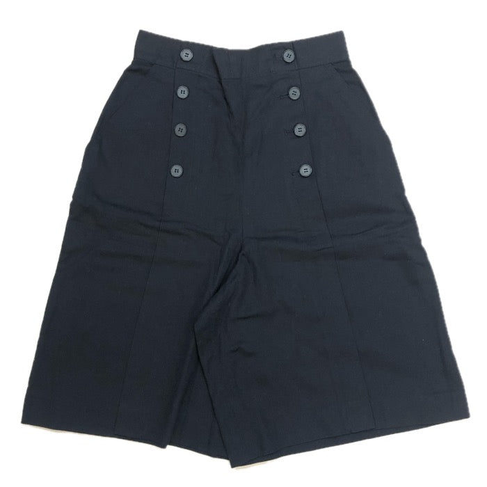 Castelbajac Sports カステルバジャック スポーツ ハーフパンツ ワッペン＆ダブルボタン風 コットン ネイビー 9号(Ｍ相当)【中古】レディース