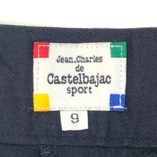 Load image into Gallery viewer, Castelbajac Sports カステルバジャック スポーツ ハーフパンツ ワッペン＆ダブルボタン風 コットン ネイビー 9号(Ｍ相当)【中古】レディース
