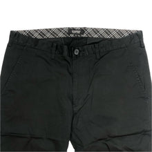 画像をギャラリービューアに読み込む, BURBERRY BLACK LABEL バーバリーブラックレーベル 裾裏チェック クロップドパンツ コットン ブラック サイズ79(M相当)【中古】 メンズ
