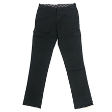 画像をギャラリービューアに読み込む, BURBERRY BLACK LABEL バーバリーブラックレーベル カーゴパンツ コットン ブラック サイズ79(M相当)【中古】 メンズ

