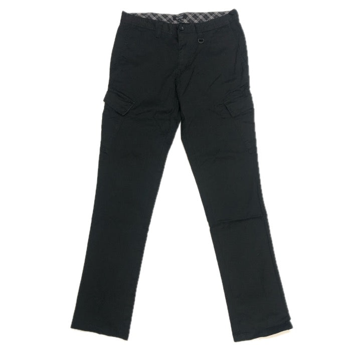 BURBERRY BLACK LABEL バーバリーブラックレーベル カーゴパンツ コットン ブラック サイズ79(M相当)【中古】 メンズ