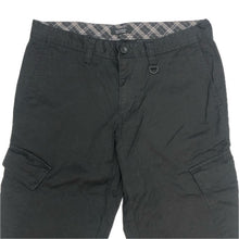 画像をギャラリービューアに読み込む, BURBERRY BLACK LABEL バーバリーブラックレーベル カーゴパンツ コットン ブラック サイズ79(M相当)【中古】 メンズ

