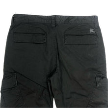 画像をギャラリービューアに読み込む, BURBERRY BLACK LABEL バーバリーブラックレーベル カーゴパンツ コットン ブラック サイズ79(M相当)【中古】 メンズ
