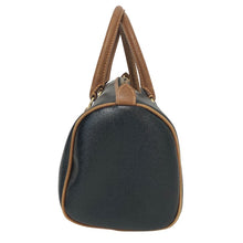 이미지를 갤러리 뷰어에 로드 , TRUSSARDI トラサルディ ミニボストン ハンドバッグ PVC×レザー ブラック【中古】 レディース
