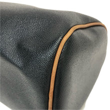 이미지를 갤러리 뷰어에 로드 , TRUSSARDI トラサルディ ミニボストン ハンドバッグ PVC×レザー ブラック【中古】 レディース
