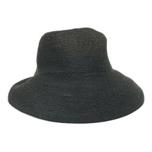 画像をギャラリービューアに読み込む, Lanvin Collection ランバン コレクション 麦わら風 リボンハット ブラック【中古】 レディース
