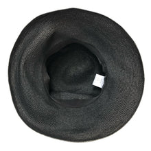 画像をギャラリービューアに読み込む, Lanvin Collection ランバン コレクション 麦わら風 リボンハット ブラック【中古】 レディース
