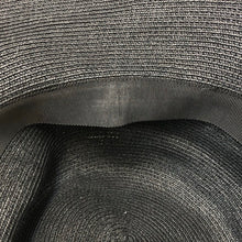 画像をギャラリービューアに読み込む, Lanvin Collection ランバン コレクション 麦わら風 リボンハット ブラック【中古】 レディース
