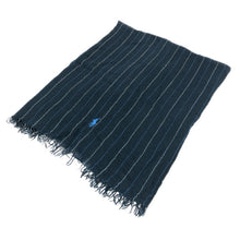 画像をギャラリービューアに読み込む, POLO RALPH LAUREN ポロ・ラルフローレン ストライプ柄 ストール ネイビー【中古】 ユニセックス
