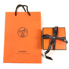 画像をギャラリービューアに読み込む, HERMES エルメス 腕時計 空箱 木製 ショッパー リボン 3点セット【中古】
