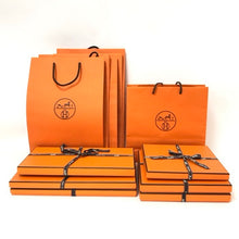 画像をギャラリービューアに読み込む, HERMES エルメス 空箱 スカーフ ショッパー リボン 各6点セット 113〇・113・585〇・FB0033【中古】
