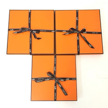 画像をギャラリービューアに読み込む, HERMES エルメス 空箱 スカーフ ショッパー リボン 各6点セット 113〇・113・585〇・FB0033【中古】

