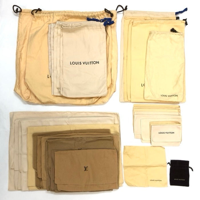 LOUIS VUITTON ルイ・ヴィトン 保存袋 クロス 35点セット バッグ 靴 財布 アクセサリー【中古】