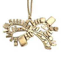 画像をギャラリービューアに読み込む, CHANEL シャネル カラーストーン リボンネックレス グリーン系 05P刻印【中古】レディース
