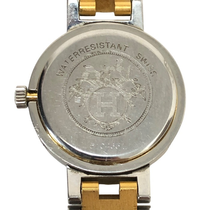 y2499/ HERMES エルメス クリッパー クオーツ レディース 腕時計 デイト 箱 CL4.210 現状品 非稼働 ジャンク エルメス クリッパーの腕時計（HERMES）| 東京銀座のヴィンテージ