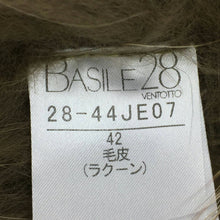 画像をギャラリービューアに読み込む, バジーレ28 BASILE28  ラクーンファーベスト サイズ42  ベージュ系【中古】
